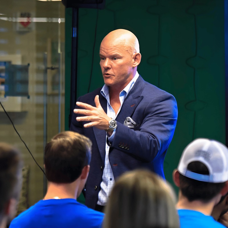 Ken Lundin leading a sales team workshop